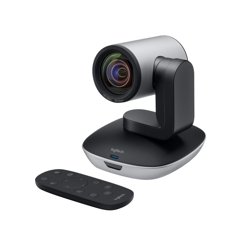 Logitech PTZ Pro 2 - 960-001186 - Full HD PTZ Webcam, 10x Digital Zoom, 90° FOV, Black/Grey