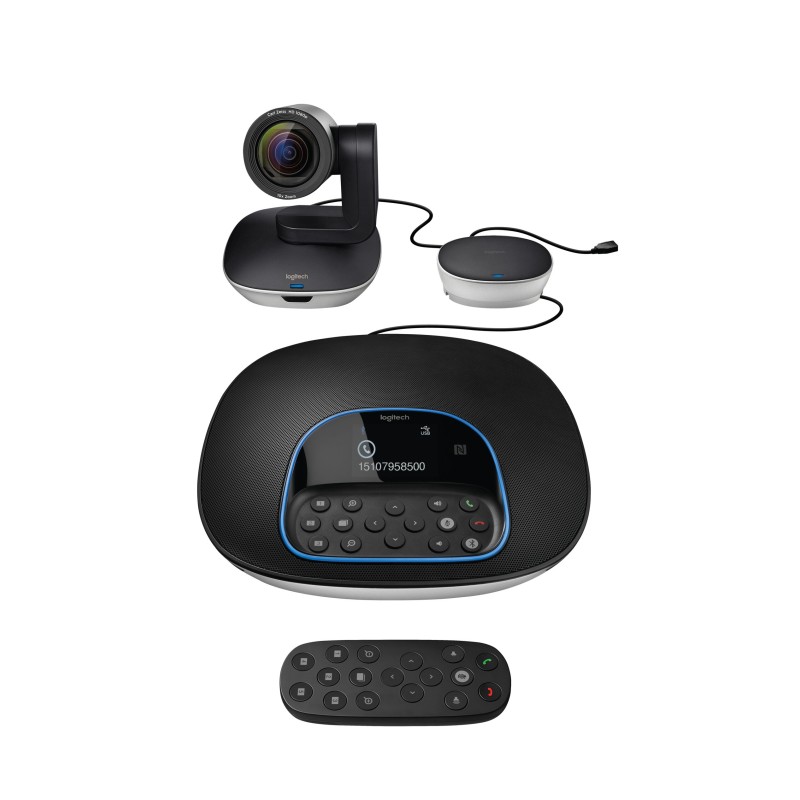 Logitech GROUP - 960-001057 - Group Video Conferencing System, Black/Grey, Full HD 1080p, 90° FOV