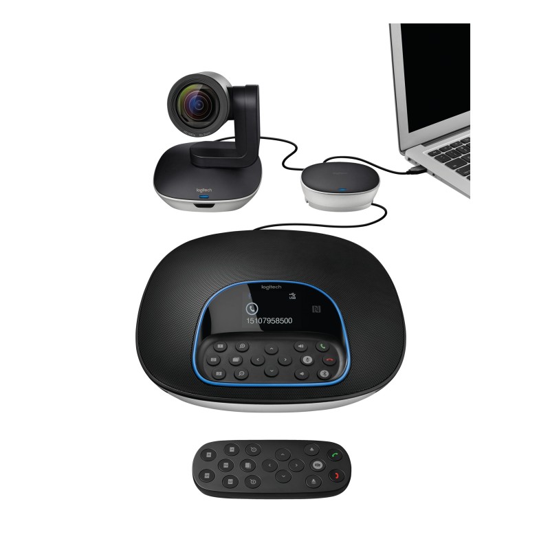 Logitech GROUP - 960-001057 - Group Video Conferencing System, Black/Grey, Full HD 1080p, 90° FOV