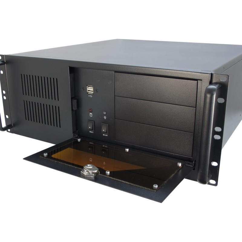 4HE Inter-Tech 4U-IPC 4088-S - 4088-S - Black, Rackmount Server Case — Buy in Cyprus with Fast Delivery