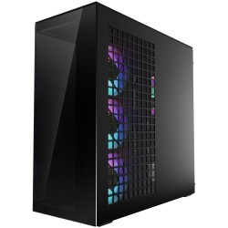 Arctic Xtender Mirror Black Midi Tower PC Case - E-ATX Support, Vertical GPU, 482 mm GPU length, Black