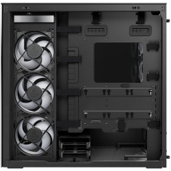 Arctic Xtender Mirror Black Midi Tower PC Case - E-ATX Support, Vertical GPU, 482 mm GPU length, Black