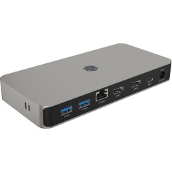 ICY BOX IB-DK2880-C41 USB4 10-in-1 PD 100W Docking Station - IB-DK2880-C41 - Anthracite/Black, 2x HDMI