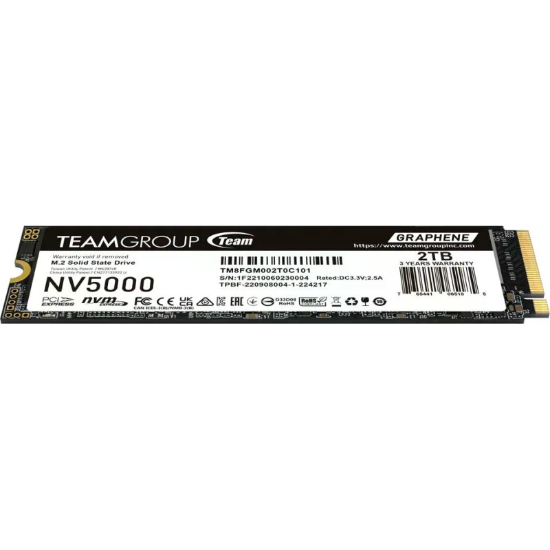 SSD Teamgroup 2TB NV5000 - TM8FGM002T0C101 - M.2 NVMe PCIe 4.0 x4 — Buy in Cyprus with Fast Delivery