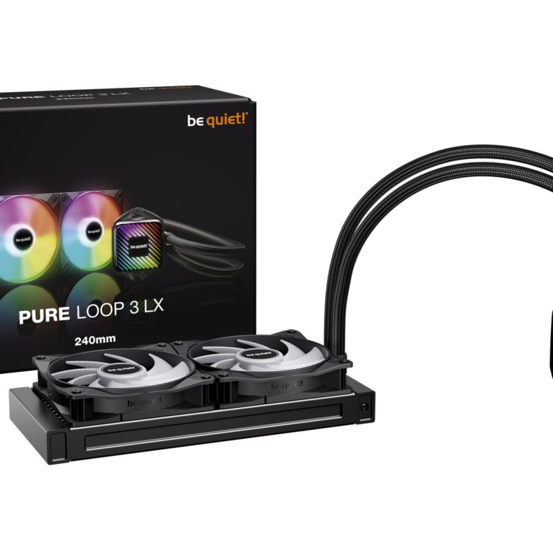 Be Quiet! Pure Loop 3 LX 240mm AIO CPU Cooler - BW030EU - Black — Buy in Cyprus with Fast Delivery