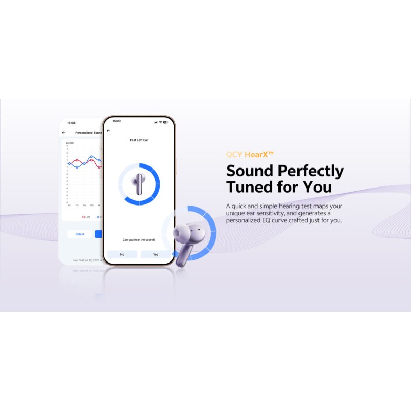 QCY Melobuds N70 ANC Black - HT18 - TWS Hi-Res Earbuds LDAC BT 6.0 IPX5 Wireless Charge — Buy in Cyprus with Fast Delivery