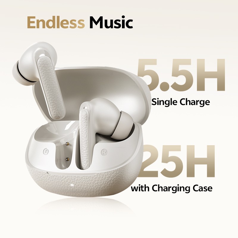 QCY Buds ANC Cream Grey - HT15 - 45dB ANC, TWS Earbuds, 35h Total Battery, 5-mic ENC — Buy in Cyprus with Fast Delivery