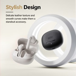 QCY Buds ANC Cream Grey - HT15 - 45dB ANC, TWS Earbuds, 35h Total Battery, 5-mic ENC — Buy in Cyprus with Fast Delivery