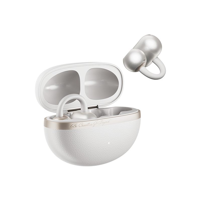QCY Crossky C50 White - CT06 - Open Ear Earclip, BT 6.0, IPX5 waterproof, 35h — Buy in Cyprus with Fast Delivery