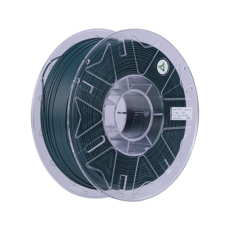 Creality Hyper PETG-CF Ancient Wood Green Carbon Fiber 3D Printer Filament - (Color Ancient Wood Green, PETG-CF, 1 kg Spoo)