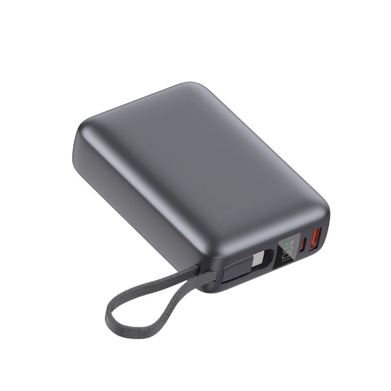QCY PB20A Grey 20000mAh 45W PD fast charge power bank - PB20A - Grey, 20000mAh, 45W — Buy in Cyprus with Fast Delivery