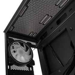 Kolink Unity Meshbay ARGB Midi ATX Tower Case - Black, 400mm GPU clearance, 4 pre-installed fans