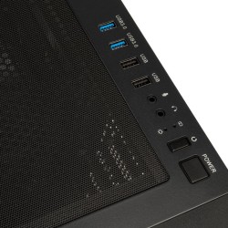 Kolink Unity Meshbay ARGB Midi ATX Tower Case - Black, 400mm GPU clearance, 4 pre-installed fans