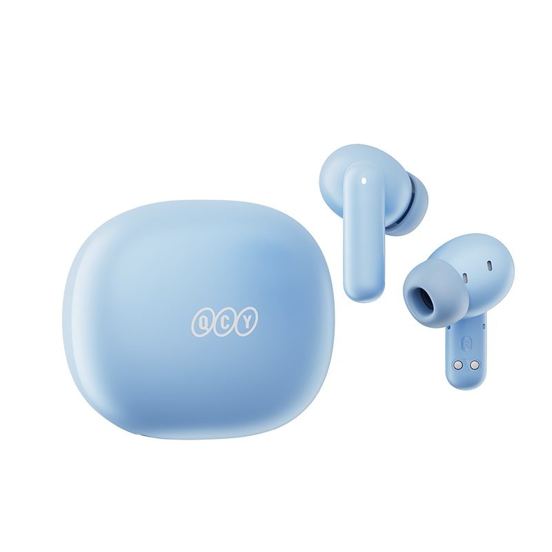 QCY Melobuds N30 (HT16) ANC Light Blue - TWS Earbuds with SBC/AAC, IPX4, Natural Transparency Mode & AI