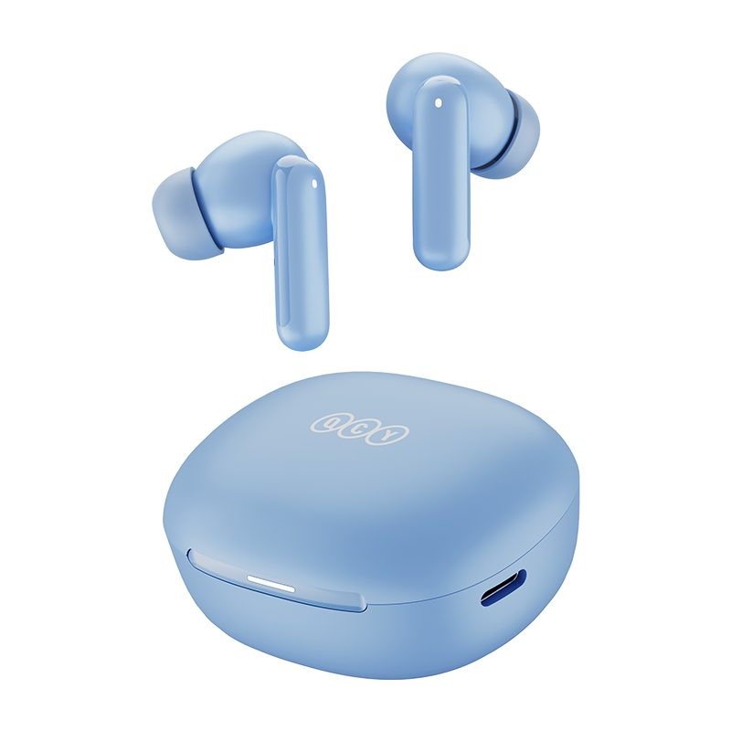 QCY Melobuds N30 (HT16) ANC Light Blue - TWS Earbuds with SBC/AAC, IPX4, Natural Transparency Mode & AI