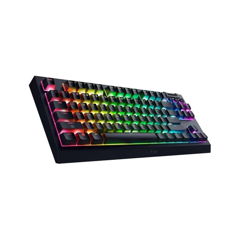 RAZER Blackwidow V4 TKL HYPERSPEED - Orange Tactile Switches - RGB Wireless, Hot-Swap, 2.4 GHz/Bluetooth