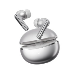QCY Melobuds N70 ANC Silver Titanium - HT18 - TWS Flagship Hi-Res Earbuds, BT 6.0, IPX5, Wireless Charging