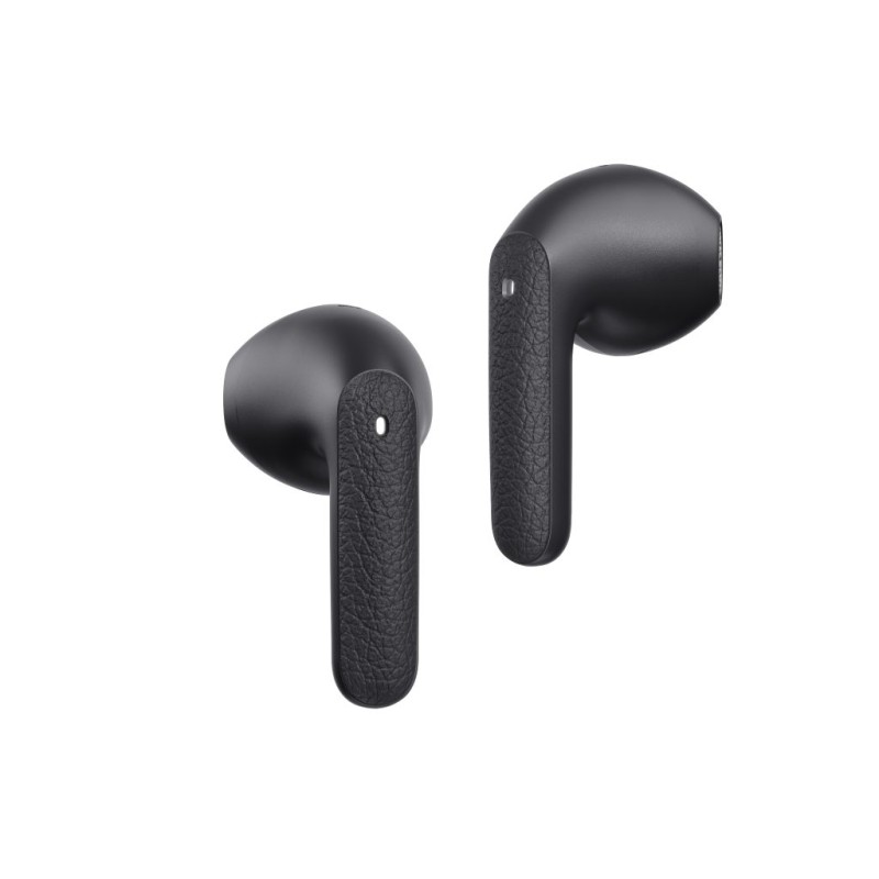 QCY Air TWS Earbuds - Dark Grey - Quad Mic ENC, Multi-point, Leather Grain Case — Buy in Cyprus with Fast Delivery
