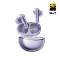 QCY Melobuds N70 ANC Purple, HT18 -55db TWS Flagship Hi-Res Earbuds LDAC BT 6.0 IPX5 Wireless charge - N70 - Purple