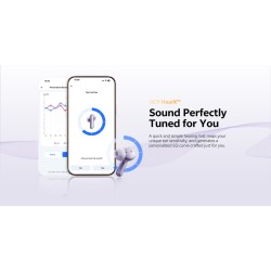 QCY Melobuds N70 ANC Purple, HT18 -55db TWS Flagship Hi-Res Earbuds LDAC BT 6.0 IPX5 Wireless charge - N70 - Purple