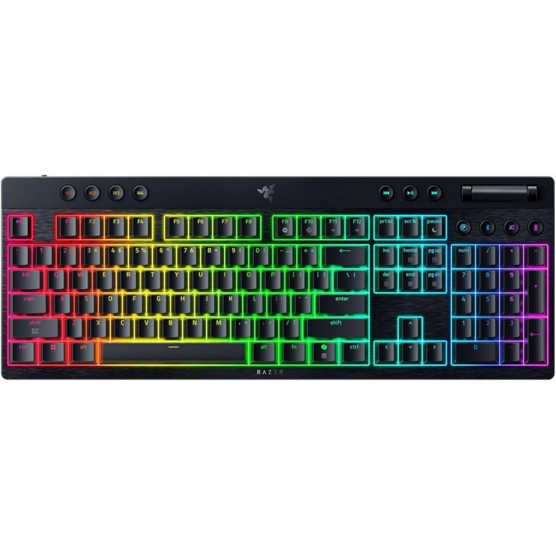 Razer BlackWidow - V4 - Low Profile HyperSpeed Wireless Bluetooth RGB Gaming Keyboard - Yellow Switch