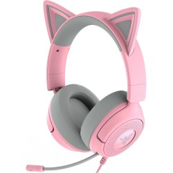 Kraken Kitty V3 X Quartz - Gaming Headset - Kitty Ears - 7.1 Surround - PC PS5 Xbox Switch 2 - 3.5mm