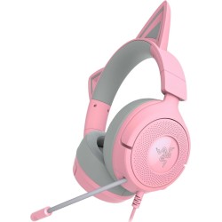 Kraken Kitty V3 X Quartz - Gaming Headset - Kitty Ears - 7.1 Surround - PC PS5 Xbox Switch 2 - 3.5mm