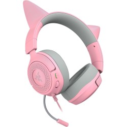Kraken Kitty V3 X Quartz - Gaming Headset - Kitty Ears - 7.1 Surround - PC PS5 Xbox Switch 2 - 3.5mm