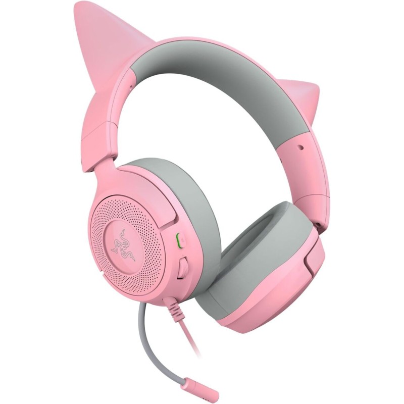 Kraken Kitty V3 X Quartz - Gaming Headset - Kitty Ears - 7.1 Surround - PC PS5 Xbox Switch 2 - 3.5mm