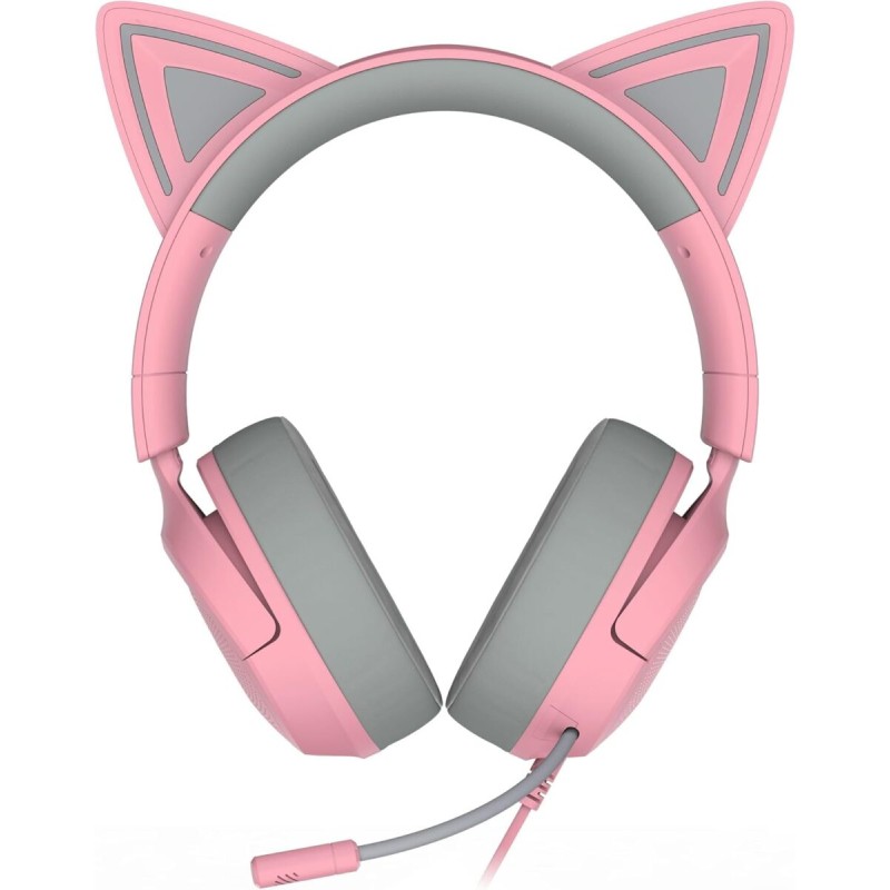 Kraken Kitty V3 X Quartz - Gaming Headset - Kitty Ears - 7.1 Surround - PC PS5 Xbox Switch 2 - 3.5mm