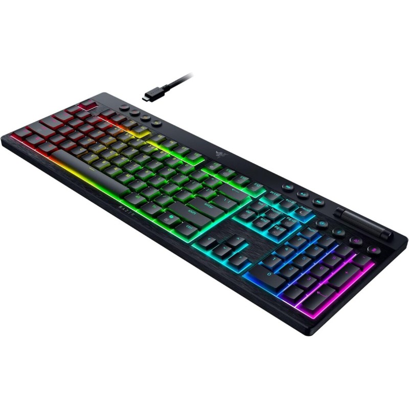 Razer BlackWidow Low Profile HyperSpeed - V4 - Wireless Bluetooth RGB Gaming Keyboard - Green Switch