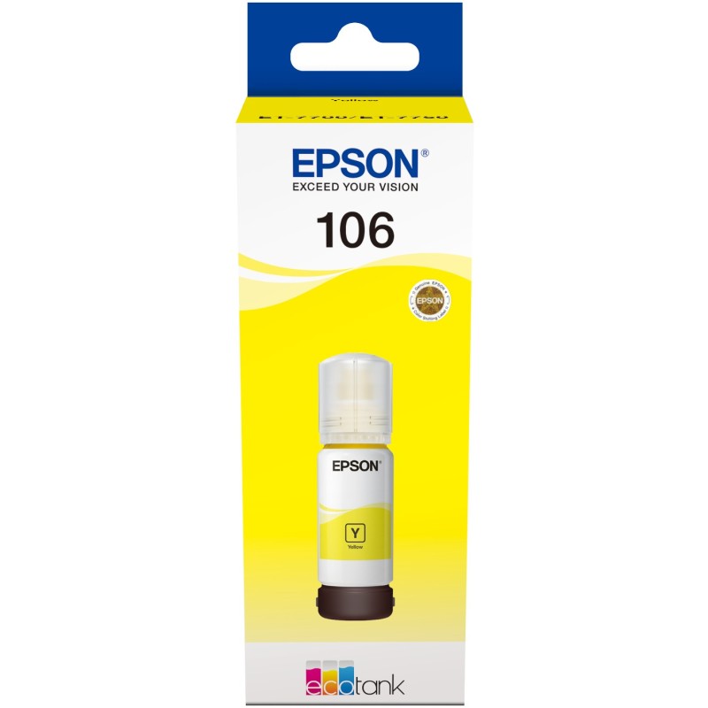 Epson Ink - 1LB 106 EcoTank Yellow ink bottle — Buy in Cyprus with Fast Delivery