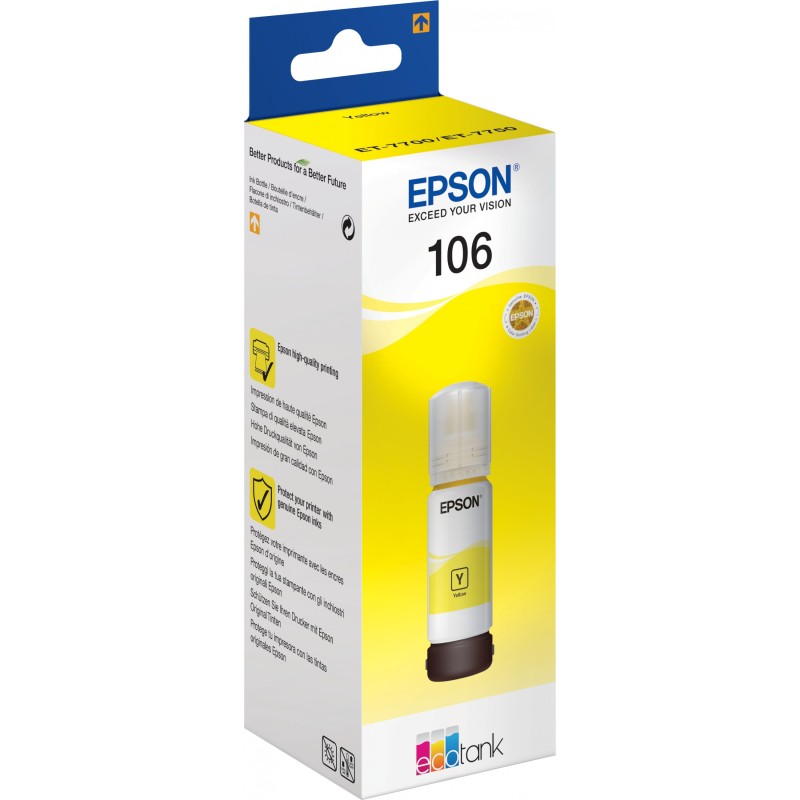 Epson Ink - 1LB 106 EcoTank Yellow ink bottle — Buy in Cyprus with Fast Delivery