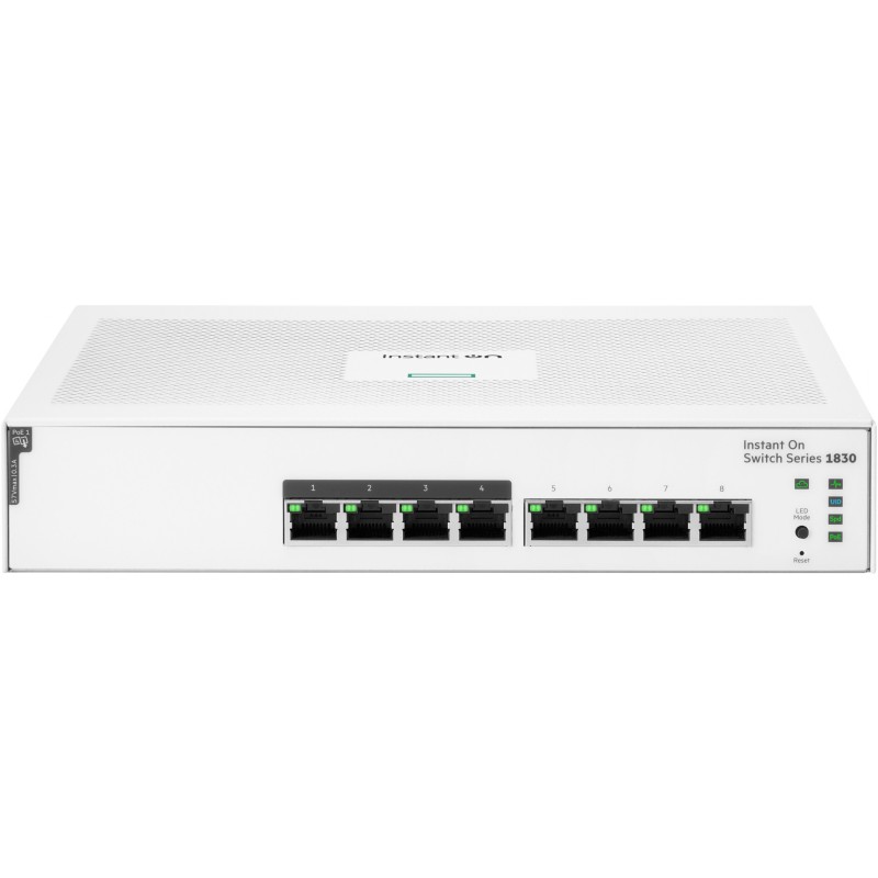 8P HP Enterprise Aruba Instant On Switch - 1830 - 8G PoE+ (65W) — Buy in Cyprus with Fast Delivery