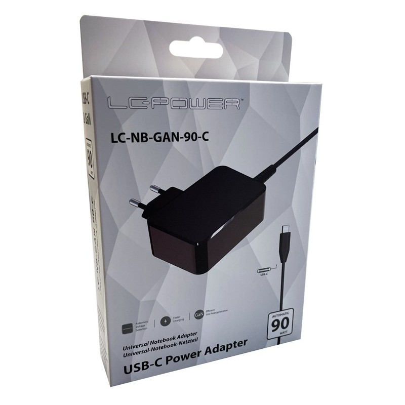 LC-Power 90W USB-C - LC-NB-GAN-65-C - 90W USB-C — Buy in Cyprus with Fast Delivery