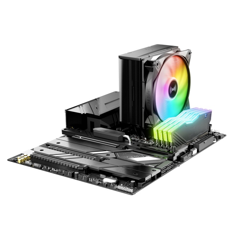 Be Quiet Pure Rock 3 LX - BK040 - Black CPU Air Cooler, 120mm PWM Fan, 190W TDP, 4x 6mm Heatpipes