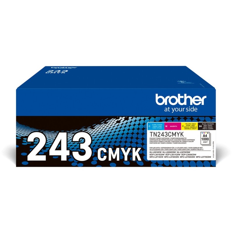 Brother Toner - TN-243CMYK - Value Pack (BK C M Y) — Buy in Cyprus with Fast Delivery