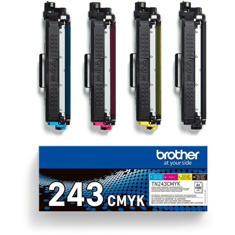 Brother Toner - TN-243CMYK - Value Pack (BK C M Y) — Buy in Cyprus with Fast Delivery
