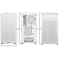 be quiet! Pure Base 501 Airflow Window - Mid Tower PC Case - White, Tempered Glass, USB-C — Buy in Cyprus with Fast Delivery