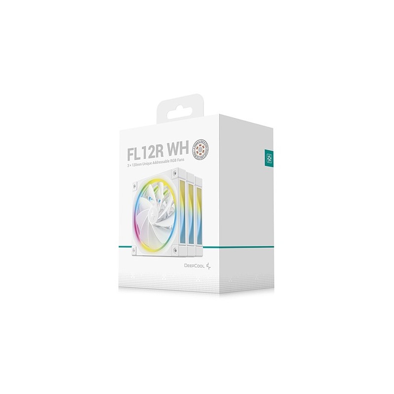 DeepCool Fan - FL12R - 120mm White Triple-Pack — Buy in Cyprus with Fast Delivery