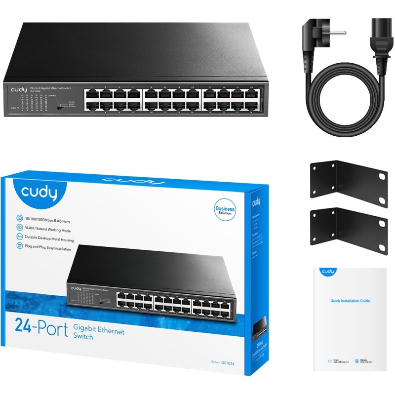 24P Cudy - GS1024 - Rack Mount — Buy in Cyprus with Fast Delivery
