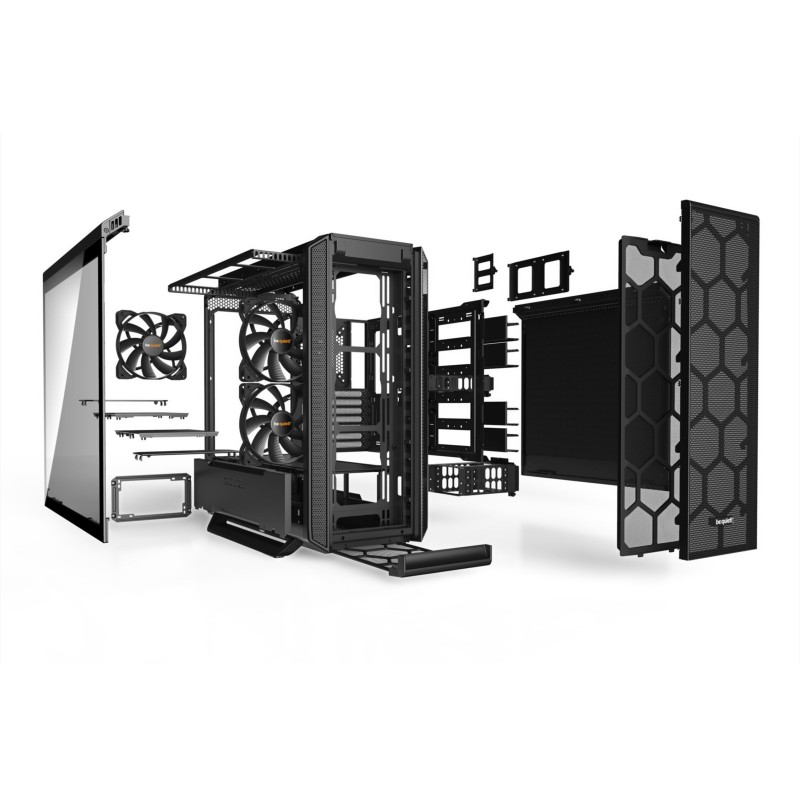 be quiet! Silent Base 802 Window - Black - Mid Tower PC Case, Tempered Glass, E-ATX Support, USB-C