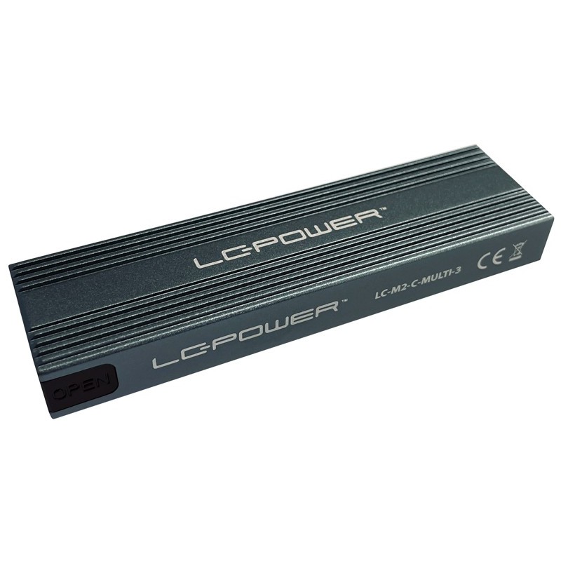 M.2 LC-Power USB3.2 M.2-SSD Enclosure - LC-M2-C-MULTI-3 - Enclosure (NVMe & SATA) — Buy in Cyprus with Fast Delivery