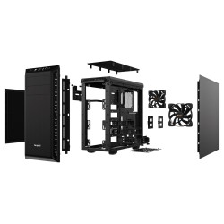 be quiet! Pure Base 600 - Mid Tower PC Case - Black, ATX/mATX/Mini-ITX, 165mm CPU Cooler Clearance