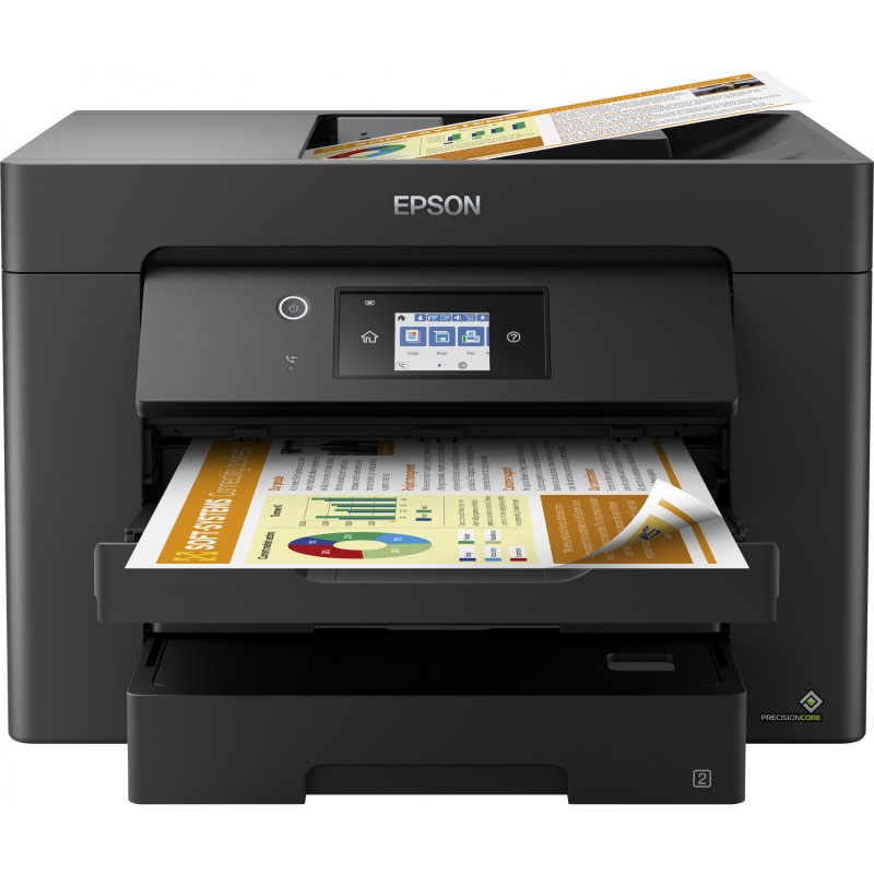 Epson WorkForce - WF-7830DTWF - Inkjet Multifunction Printer 4-in-1 A4 A3 LAN WLAN WiFi Duplex ADF