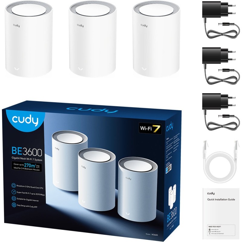 Cudy Mesh Solution - BE3600 - Wi-Fi 7 Mesh Solution — Buy in Cyprus with Fast Delivery