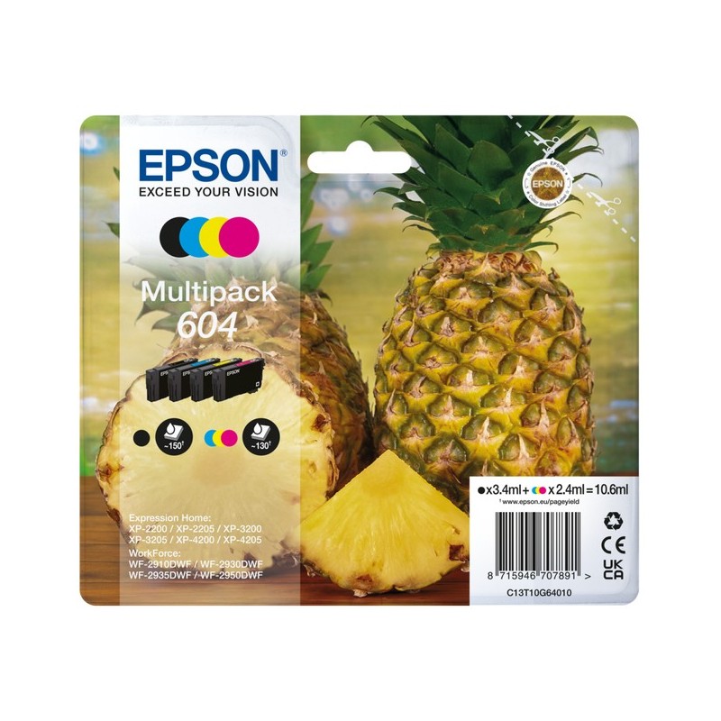 Epson Ink 604 - C13T10G64010 - 4-pack (BKCMY) — Buy in Cyprus with Fast Delivery
