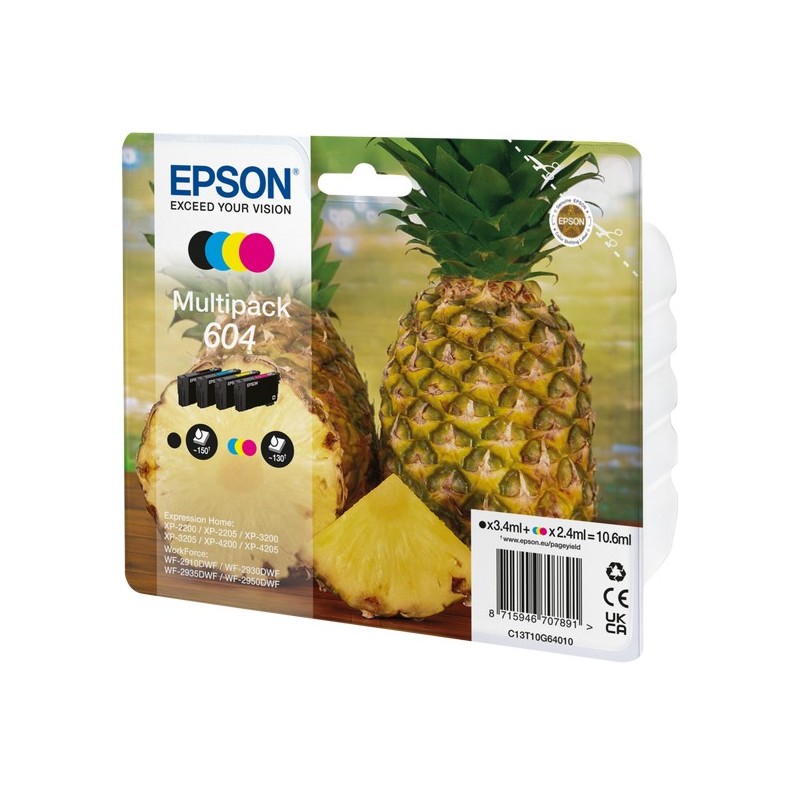 Epson Ink 604 - C13T10G64010 - 4-pack (BKCMY) — Buy in Cyprus with Fast Delivery