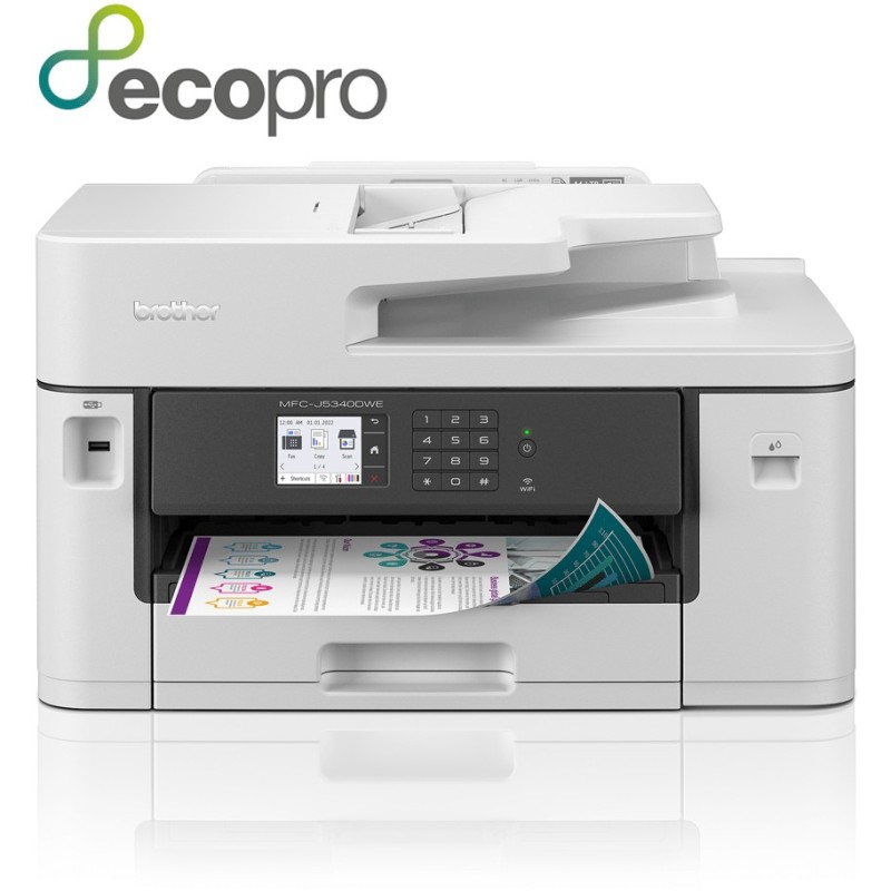 T Brother EcoPro Inkjet Multifunction Printer - MFC-J5340DWE - 4-in-1 A3 LAN Wi-Fi Duplex ADF