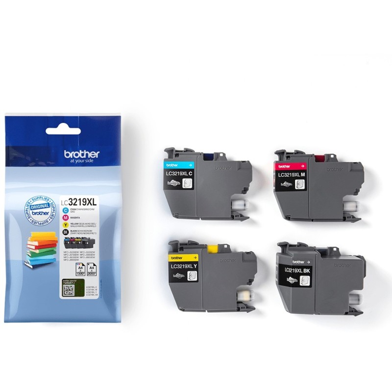 Brother Ink - LC-3219XLVAL - Value Pack (BK C M Y) — Buy in Cyprus with Fast Delivery